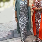Veronica™ Elegant Two-Piece Set | Flowing Maxi Dress and Lightweight Jacket