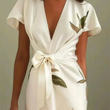 Tess - Elegant Wrap Midi Dress