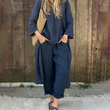 Carolyn™ Chic and Comfortable Set | Coordinated Top and Relaxed-Fit Bottoms