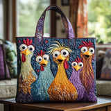 Handmade Bag | Five Colorful Hens