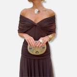 Evelyn – Elegant Dress With V-Neckline