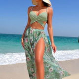 Elaine | High Support High Waist Set with Matching Cover Up