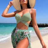 Elaine | High Support High Waist Set with Matching Cover Up