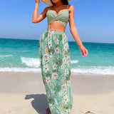 Elaine | High Support High Waist Set with Matching Cover Up