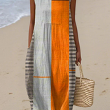 May Colorblock Midi Dress