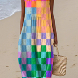 Kate Checkered Midi Dress