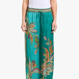 Eliza™ Elegant Two-Piece Set | Paisley-Print Shirt and Wide-Leg Pants