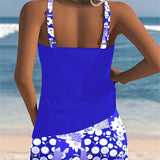 Suzan - Swimsuit Tank Top with Printed Boxer Set