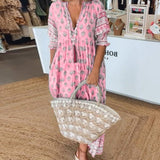 Thea – Chic Floral V-Neck Dress