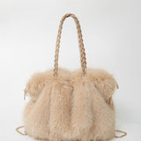 Bethany | Women Plush Velvet Shoulder Tote