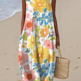 Ella Pastel Floral Midi Dress