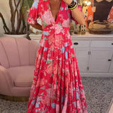 Coralina - Vibrant Floral Dress
