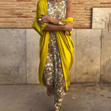 Veronica™ Elegant Two-Piece Set | Flowing Maxi Dress and Lightweight Jacket