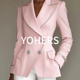 24-Hour-Shipping Pink Blazer With Silver Trim And Double-breasted Buttons