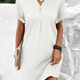 Uma – V-Neck Layered Dress