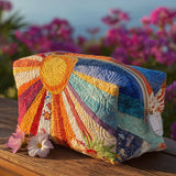 Boho Rays Quilted Makeup Bag NCU0PT9280
