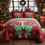 Christmas 3-Piece Quilted Bedding Set NCU0VT261