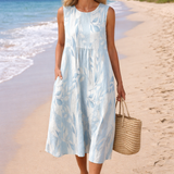 Joy | Leafy Midi Dress