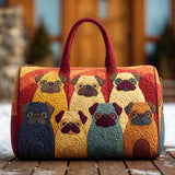 Chonkster Pug Quilted Duffle Bag NCU0PT9555