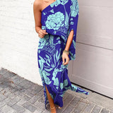 Lilian - One-Shoulder Floral Maxi Dress