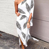 Lilian - One-Shoulder Floral Maxi Dress