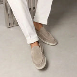 Classic Suède Loafer Light Grey