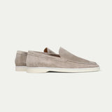 Classic Suède Loafer Light Grey