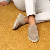 Classic Suède Loafer Light Grey