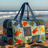 Patchy Turtles Quilted Duffle Bag NCU0NT10025