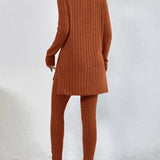 Callie | Women Ribbed Knit Lounge Set