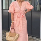 Stella - Elegant V-Neck Dress