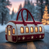 Santa Christmas Train Quilted Duffle Bag NCU0HH618
