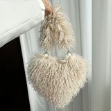 Felize | Women Heart Plush Crossbody Bag