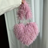 Felize | Women Heart Plush Crossbody Bag