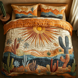 Sunrise Cactus 3-Piece Quilted Bedding Set NCU0VH3576