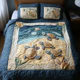 Turtles in Paradise 3-Piece Quilted Bedding Set NCU0DV1924