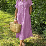 Vanessa - Striped Button-Up Dress