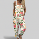 Beatrice | Floral Cotton Overalls