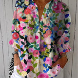 Cynthia - Bloom Canvas Blouse