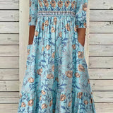 Haveni Flowing Petal Dress with Tummy Coverage