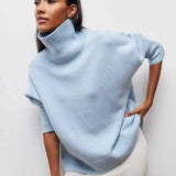 Cittra – Oversized Ribbed Turtleneck Sweater