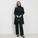 Barbara Cardigan Knit Top & Trousers Set | Refined Three-Piece Knit Co-Ord