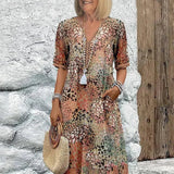 Rose - Vibrant Mid Length Dress