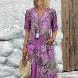 Rose - Vibrant Mid Length Dress