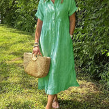 Vanessa - Striped Button-Up Dress