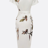 Tess - Elegant Wrap Midi Dress