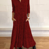 Emmy - Relaxed Button Down Maxi Dress