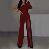 Ally™ One-Shoulder Flared Short Romper | Stylish Summer Romper